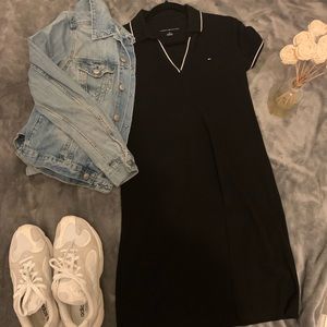 Tommy Hilfiger black polo short/mid dress sport